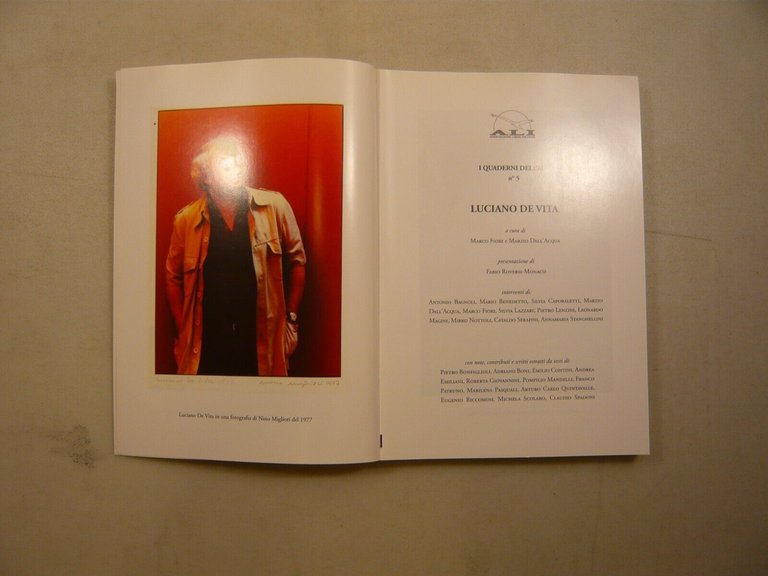LUCIANO DE VITA,Quaderni dell’Ali n.5,Bologna 2019