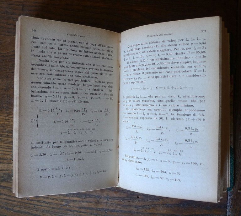 Luigi Amoroso,LEZIONI DI ECONOMIA MATEMATICA,1921 Zanichelli
