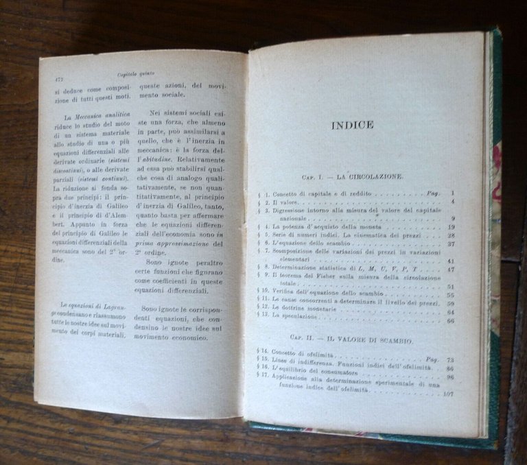 Luigi Amoroso,LEZIONI DI ECONOMIA MATEMATICA,1921 Zanichelli