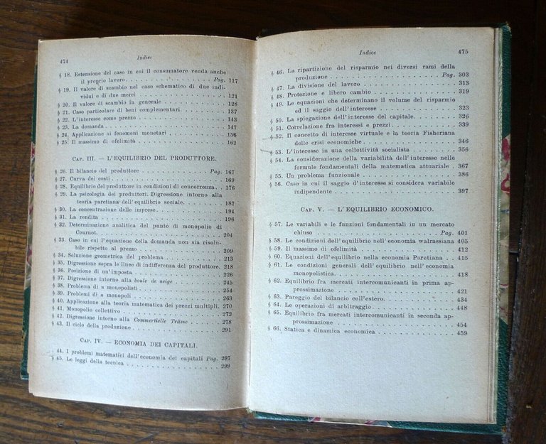 Luigi Amoroso,LEZIONI DI ECONOMIA MATEMATICA,1921 Zanichelli