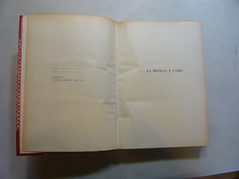 Luigi Federici, LA MONETA E L’ORO, Casa Editrice Ambrosiana, Milano, …