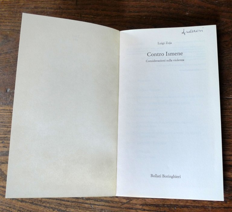 Luigi Zoja,CONTRO ISMENE.CONSIDERAZIONI SULLA VIOLENZA,2009[psicologia
