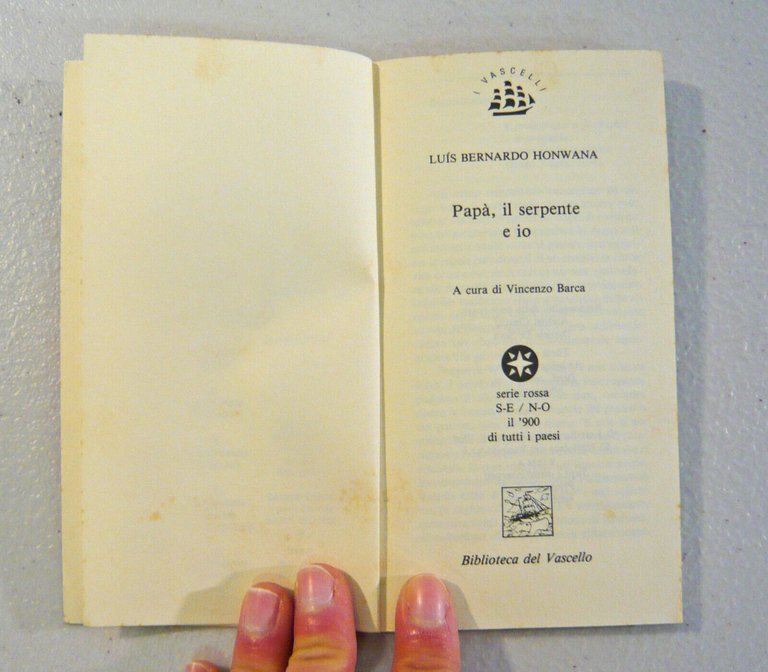 Luis B.Honwana,PAPÀ,IL SERPENTE E IO,1993 Biblioteca del Vascello[Mozambico