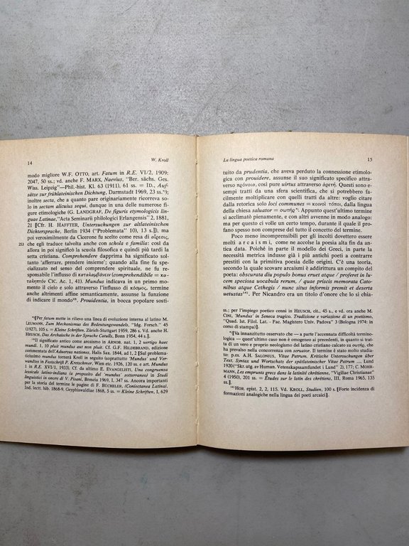 Lunelli,LA LINGUA POETICA LATINA,Patron 1974[Wilhelm Kroll,Manu Leumann | Immagine Gallery 3