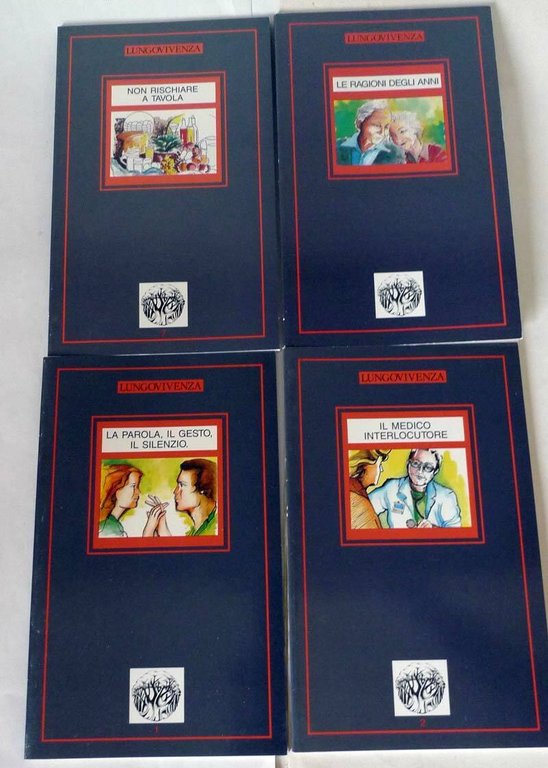 LUNGOVIVENZA,Fidia Biomedical 1988,8 vol[medicina,anziani,Gerontologia,Geriatria