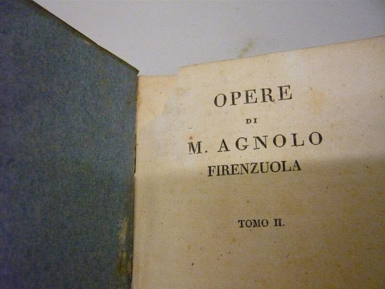 M.AGNOLO FIRENZUOLA,OPERE.6 voll.,1816 Pisa,Niccolò Capurro