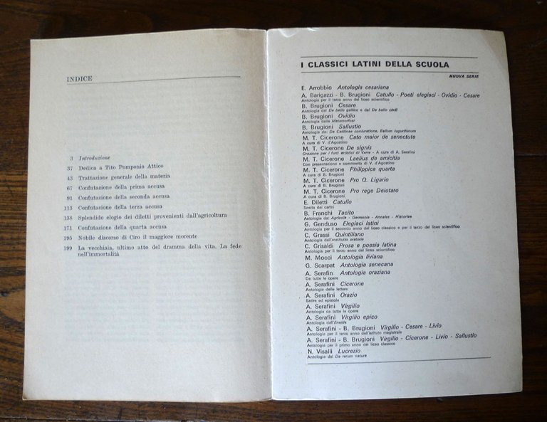 M.Tullio Cicerone,CATO MAIOR DE SENECTUTE,1972 SEI[D'Agostino,classici latini | Immagine Gallery 6