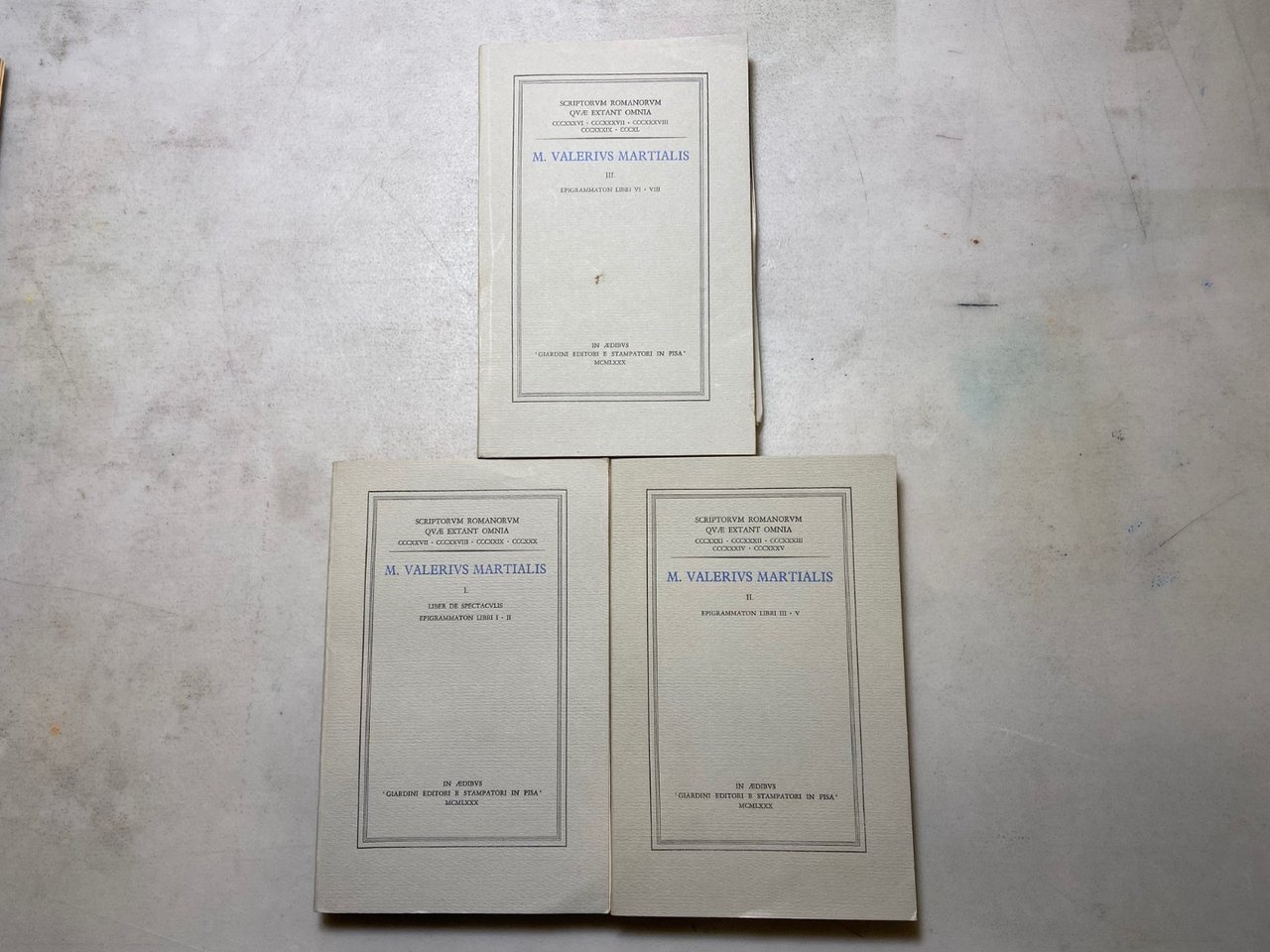 M.Valerius Martialis,EPIGRAMMATON, LIBER DE SPECTACULIS,Giardini editori 1980 | Immagine principale