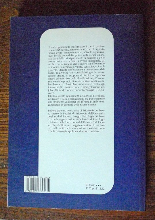 Maeran,GESTIONE DELLE RISORSE UMANE NELLE ORGANIZZAZIONI,2003 LED[psicologia