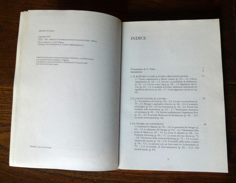 Maeran,GESTIONE DELLE RISORSE UMANE NELLE ORGANIZZAZIONI,2003 LED[psicologia