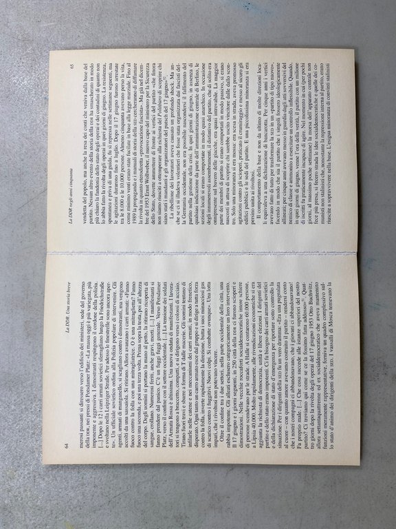 Mählert, La DDR: una storia breve 1949-1989,Mimesis 2009