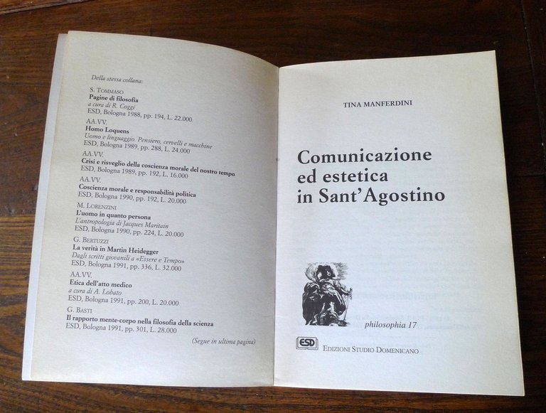 Manferdini,COMUNICAZIONE ED ESTETICA IN SANT'AGOSTINO,1995[filosofia,religione