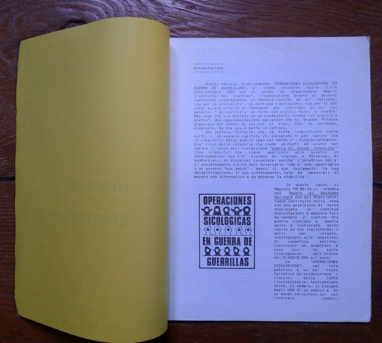 MANUALE DI GUERRIGLIA.CIA FM 95-1A CONTRAS IN NICARAGUA,1985 Quale Difesa | Immagine Gallery 2