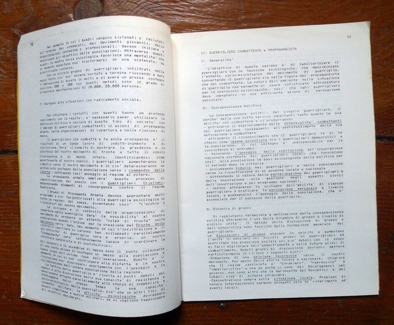 MANUALE DI GUERRIGLIA.CIA FM 95-1A CONTRAS IN NICARAGUA,1985 Quale Difesa | Immagine Gallery 5