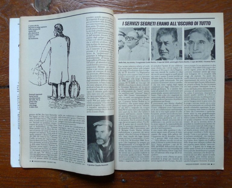 MAQUIS DOSSIER n.2 1985.ITALIA:IL CONFLITTO SEGRETO[stragi,P2,servizi segreti | Immagine Gallery 5