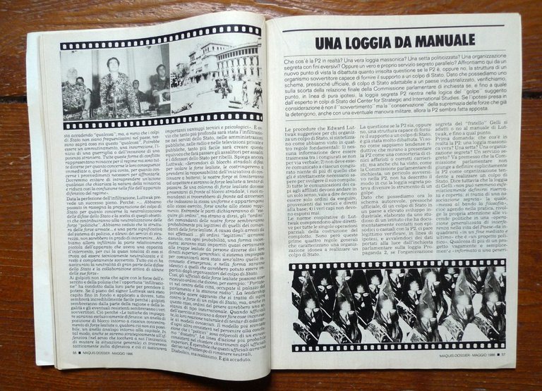 MAQUIS DOSSIER n.3 1986.IL COLPO DI STATO PERMANENTE[massoneria,P2,Calvi,Gelli | Immagine Gallery 5