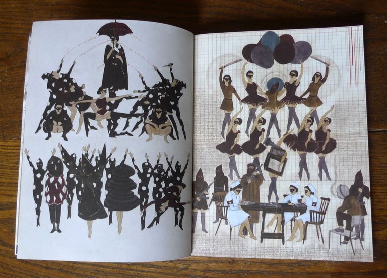 Marcel Dzama,BEHIND EVERY CURTAIN,2011 David Zwirner[illustrazione,cinema