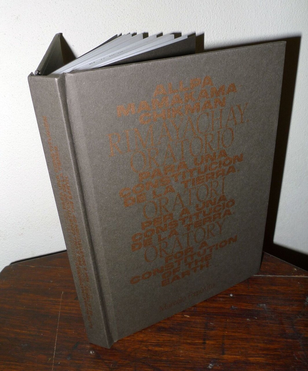 Marcelo Exposito,ORATORY FOR A CONSTITUTION OF THE EARTH,2023[libro artista