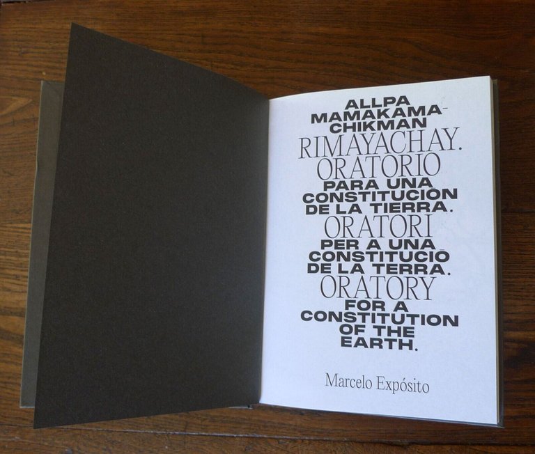 Marcelo Exposito,ORATORY FOR A CONSTITUTION OF THE EARTH,2023[libro artista