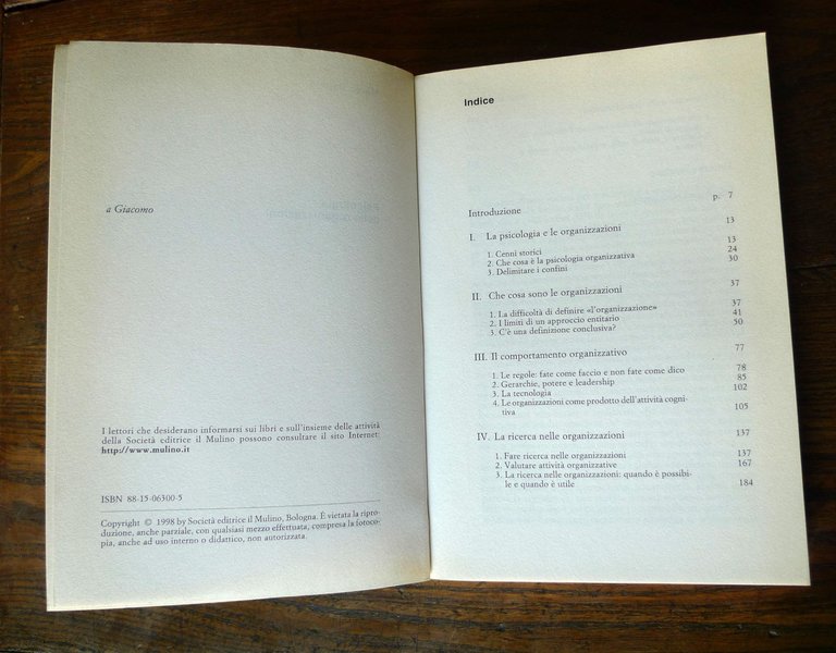 Marco Depolo,PSICOLOGIA DELLE ORGANIZZAZIONI,1998 il Mulino | Immagine Gallery 4