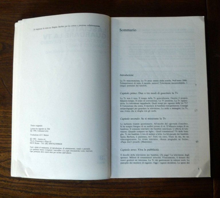 Mariet,LASCIATELI GUARDARE LA TV,1992 Anicia[SCUOLA,PEDAGOGIA,Maragliano