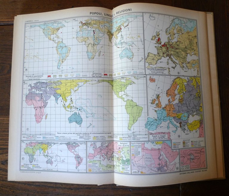 Marinelli,ATLANTE SCOLASTICO DI GEOGRAFIA MODERNA,1958 Vallardi | Immagine Gallery 10