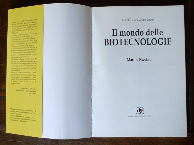 Marino Nicolini,IL MONDO DELLE BIOTECNOLOGIE,DSE 1992[Regione Veneto | Immagine Gallery 2