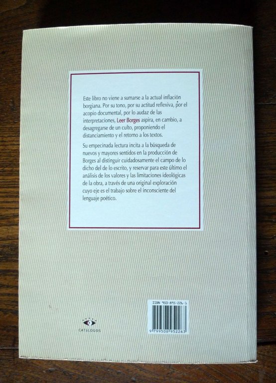 Mario Goloboff,LEER BORGES,2006 Catálogos[critica letteraria