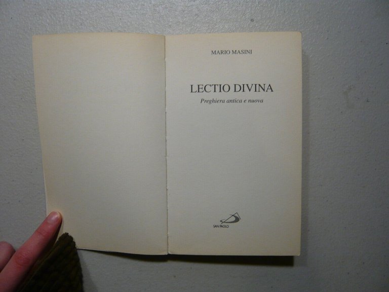 Mario Masini ,LECTIO DIVINA.Preghiera antica e nuova,1997[Religione