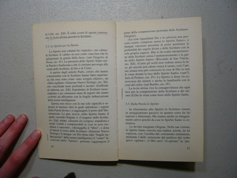 Mario Masini ,LECTIO DIVINA.Preghiera antica e nuova,1997[Religione
