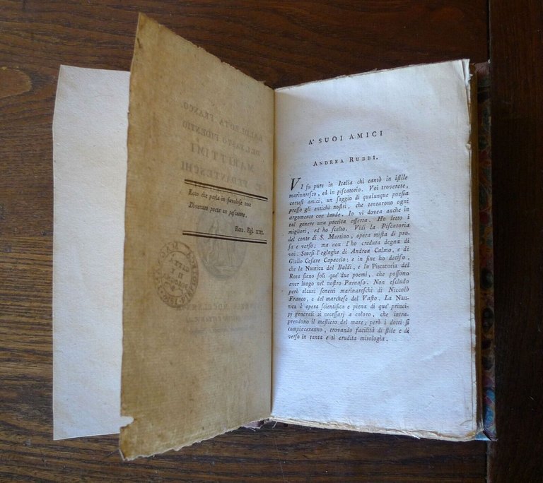 MARITTIMI E PEDANTESCHI DEL SECOLO XVI,1787 Zatta[BALDI ROTA FRANCO DEL …