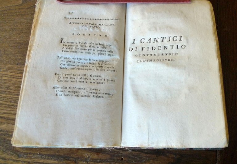 MARITTIMI E PEDANTESCHI DEL SECOLO XVI,1787 Zatta[BALDI ROTA FRANCO DEL …