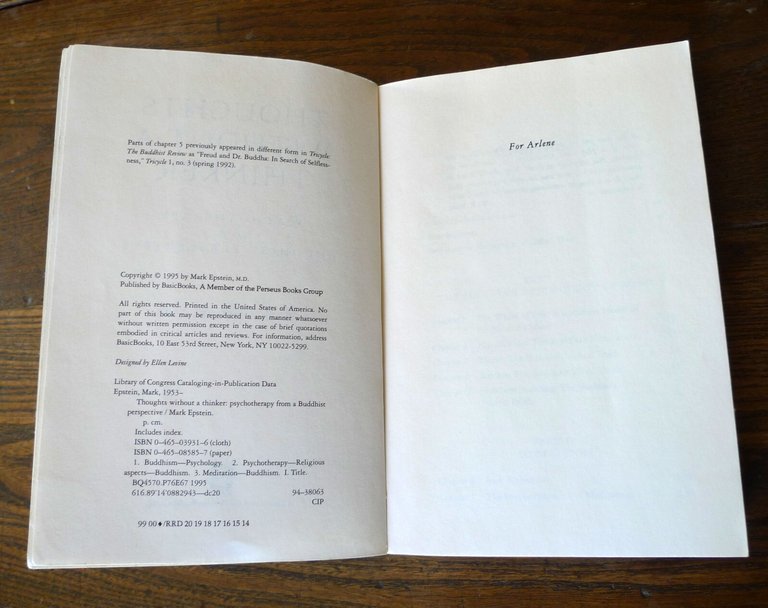 Mark Epstein,THOUGHTS WITHOUR A THINKER,1995[psicoterapia,buddismo