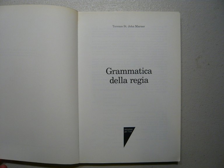 Marner, GRAMMATICA DELLA REGIA, Lupetti 1987[Ridley Scott, cinema