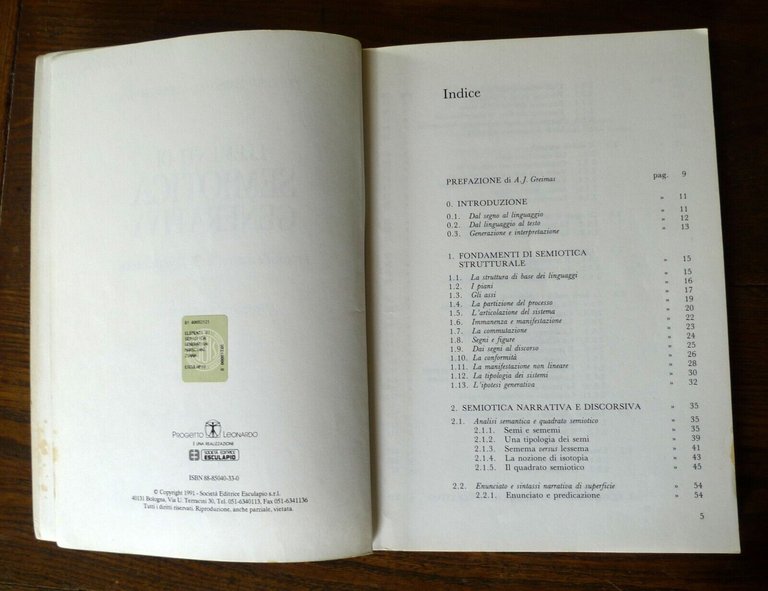 Marsciani,ELEMENTI DI SEMIOTICA GENERATIVA+ESERCIZI,1991-99 Progetto Leonardo