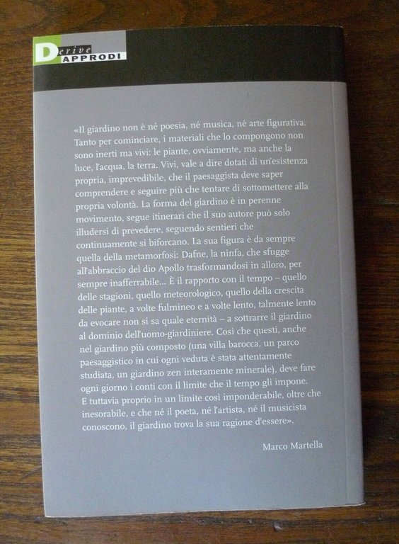 Martella,L'ANIMA IN GIARDINO.ARTI E POETICHE DEL GENIUS LOCI,2018 DeriveApprodi