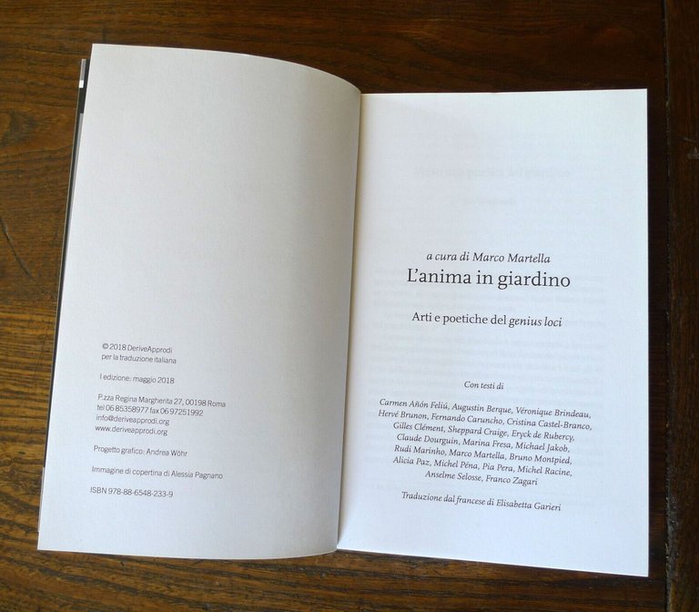 Martella,L'ANIMA IN GIARDINO.ARTI E POETICHE DEL GENIUS LOCI,2018 DeriveApprodi