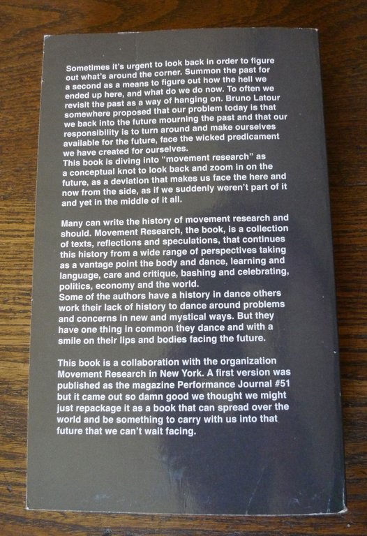 Marten Spanberg,MOVEMENT RESEARCH.Performance Journal,2018[TEATRO,DANZA,BIFO