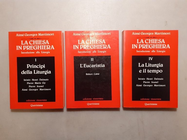 Martimort,LA CHIESA IN PREGHIERA,Introduzione alla Liturgia, 3 volumi