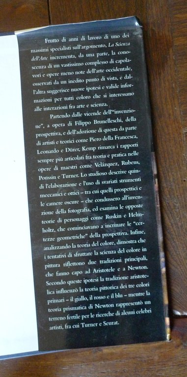 Martin Kemp,LA SCIENZA DELL'ARTE.Prospettiva e percezione visiva,2005 Giunti