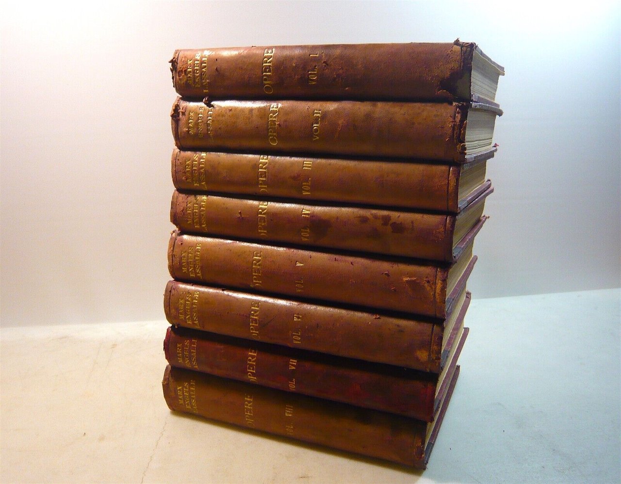 Marx, Engels, Lassalle,OPERE, editrice Avanti!, Milano, 1922[8 voll.