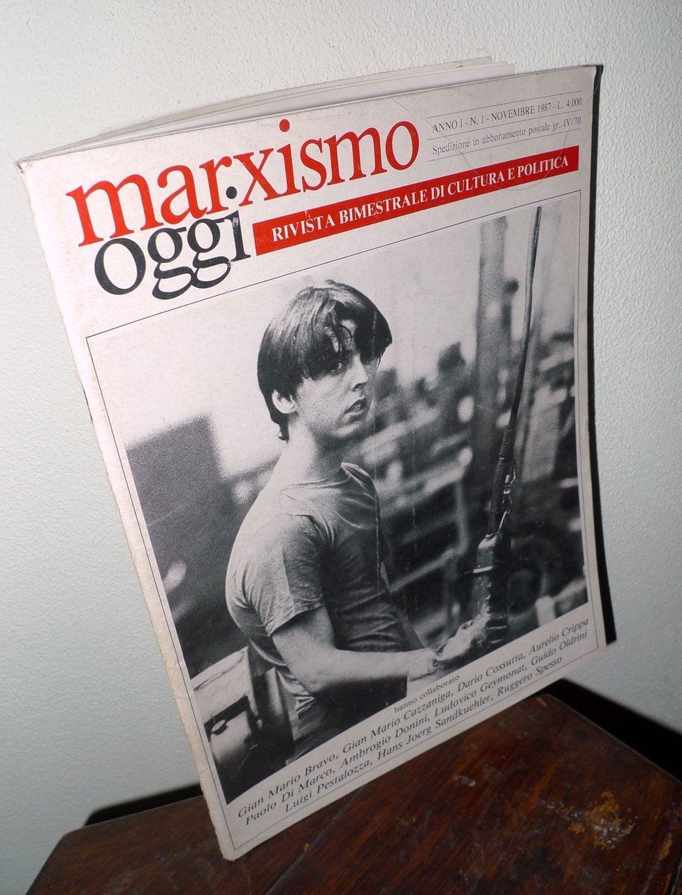 MARXISMO OGGI n.1 1987.RIVISTA BIMESTRALE DI CULTURA E POLITICA[Geymonat,Gramsci