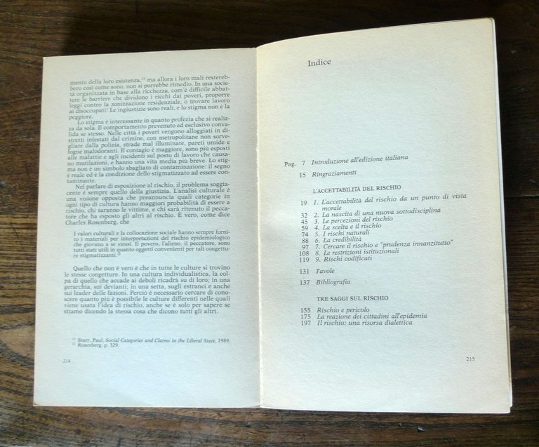 Mary Douglas,COME PERCEPIAMO IL PERICOLO.Antropologia del rischio,1991 | Immagine Gallery 5
