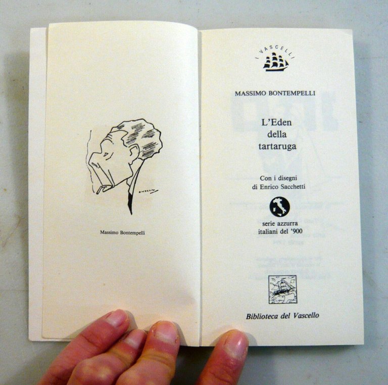 Massimo Bontempelli,L’EDEN DELLA TARTARUGA,1994 Biblioteca del Vascello