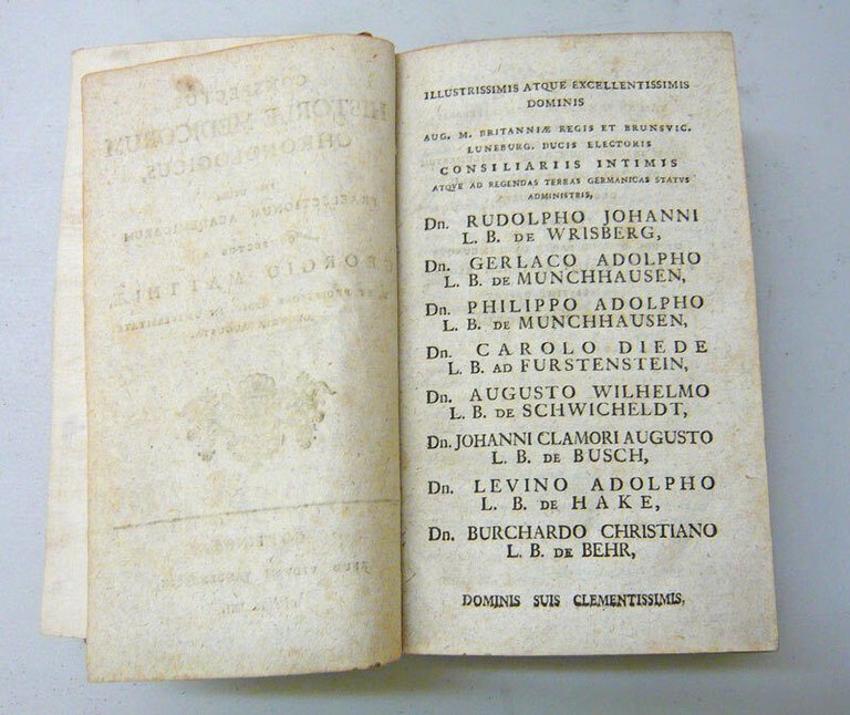 Matthiae,CONSPECTUS HISTORIAE MEDICORUM CHRONOLOGICUS,1761 Vandenhoeck[medicina