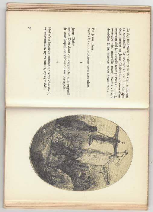MÉDITATION AVEC PASCAL ET REMBRANDT,La Baconnière 1949[religione,filosofia,arte