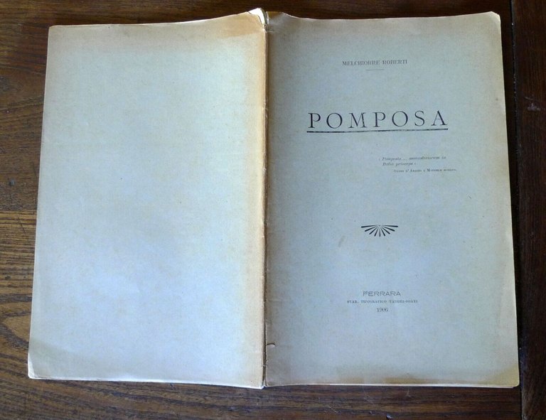 Melchiorre Roberti,POMPOSA,1906[STORIA LOCALE,discorso,Università Ferrara | Immagine Gallery 1