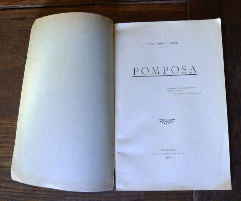 Melchiorre Roberti,POMPOSA,1906[STORIA LOCALE,discorso,Università Ferrara