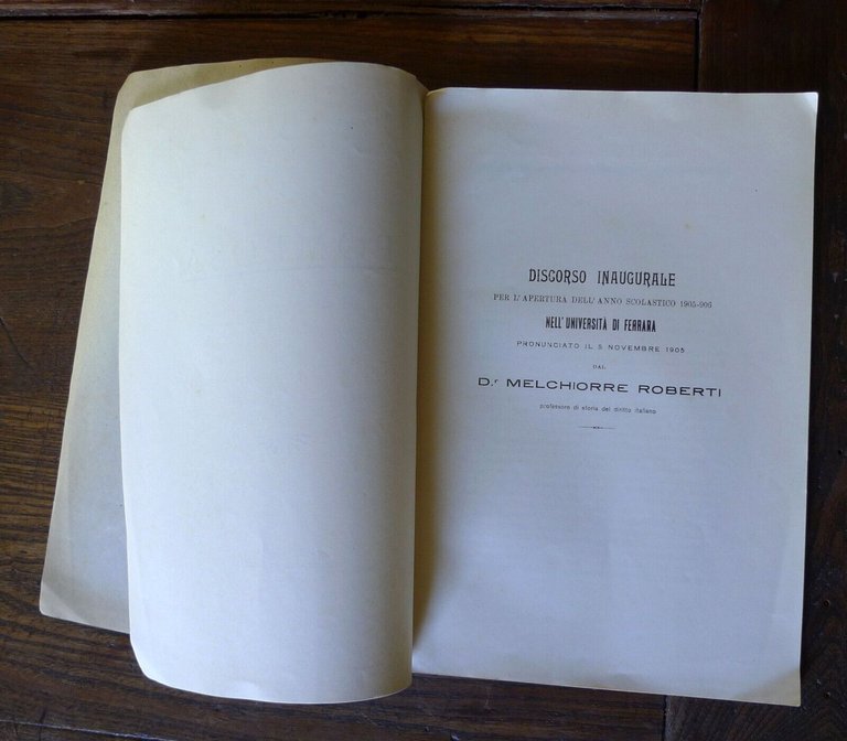 Melchiorre Roberti,POMPOSA,1906[STORIA LOCALE,discorso,Università Ferrara