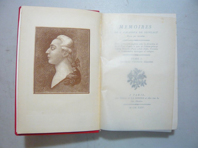 MÉMOIRES DE JACQUES CASANOVA DE SEINGALT.Écrits par lui-même,La Sirène, 1924
